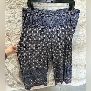 One World Wide Leg Boho Pallazzo Pants